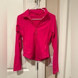 Lululemon Athletica Vibrant Pink Jacket size 6